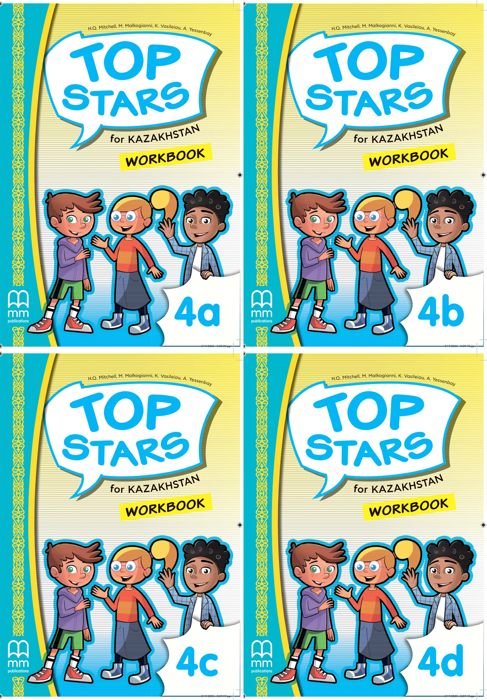 Top Stars for Kazakhstan Grade 4 Workbook (part a,b,c,d)